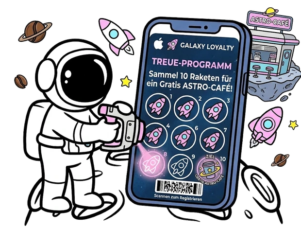 WalletStamp digitale Stempelkarte auf dem Smartphone